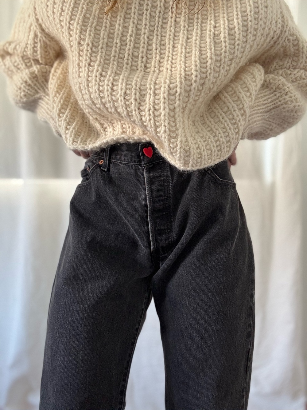 Vintage Levi’s 501 ❤️ Black straight leg Y2K